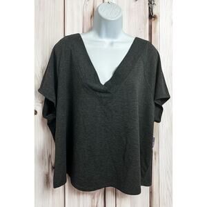 NWT JoyLab Charcoal V-Neck Blouse